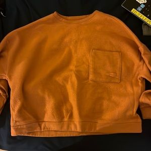 Billabong brown cropped sweater